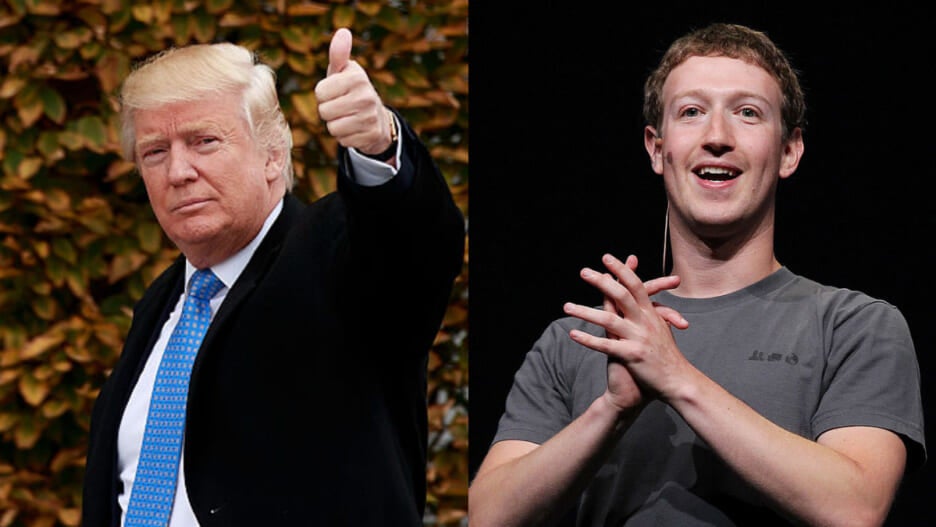 Trump Says 2019 Dinner With Mark Zuckerberg Was Last Week, Social Media ...