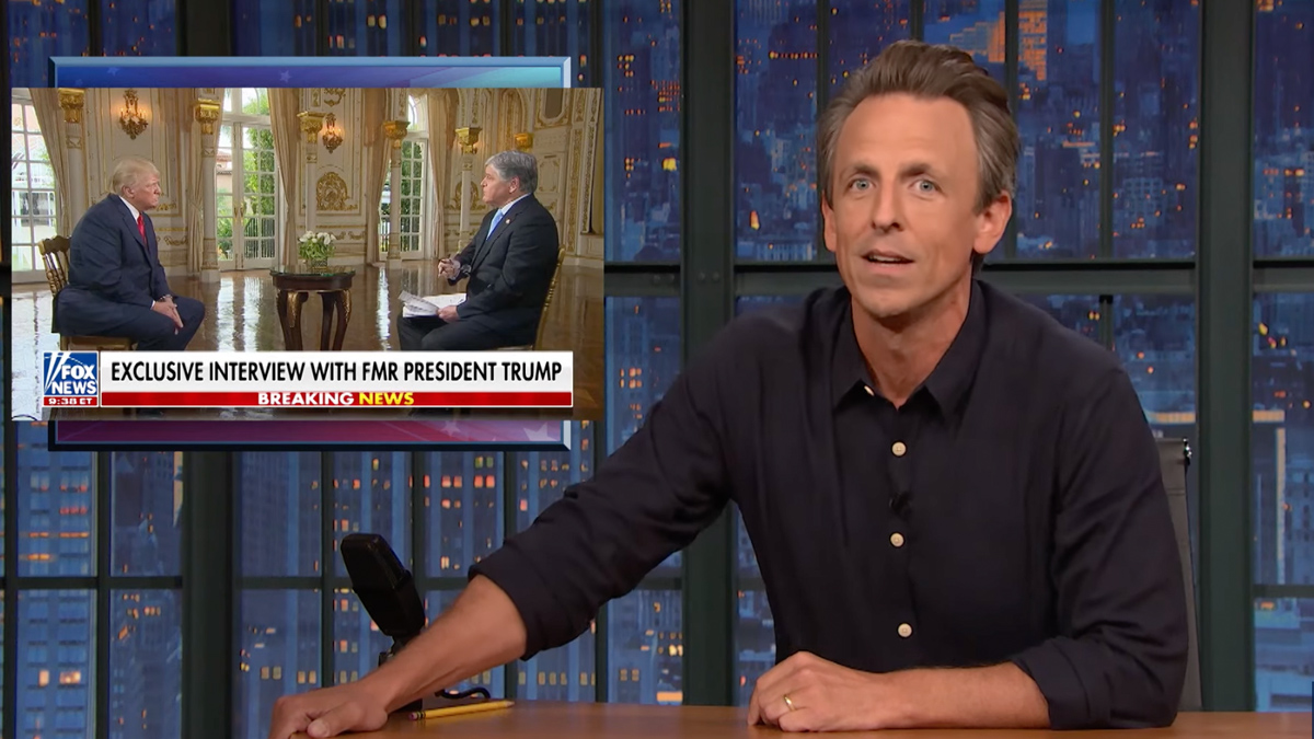 Seth Meyers Says Trump Is In What Constitutional Scholars Refer To As ‘an Ass Load Of Trouble