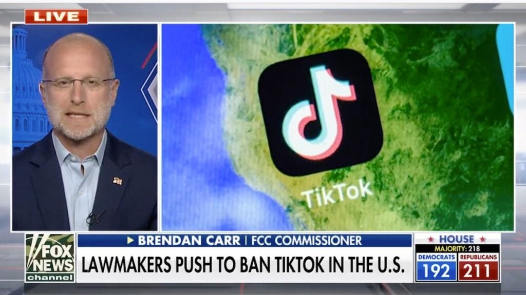 FCC Commissioner Brendan Carr Doubles Down On Banning TikTok: ‘Digital ...