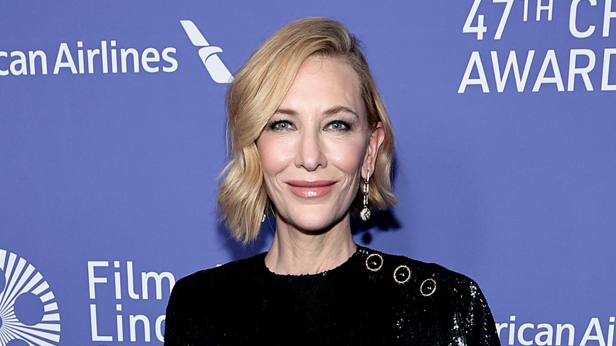 Cate Blanchett attends the 47th Chaplin Award Gala honoring Cate Blanchett at Alice Tully Hall, Lincoln Center on April 25, 2022 in New York City. (Photo by Jamie McCarthy/Getty Images)