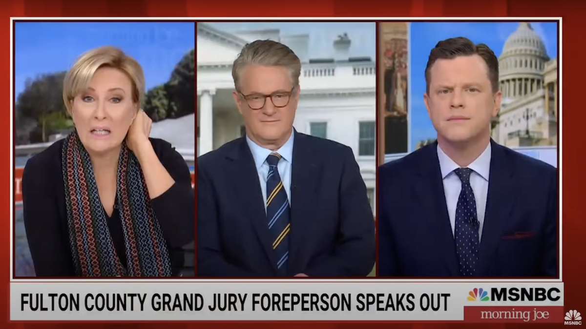 ‘Morning Joe’ Cracks Up at Trump Grand Jury Foreperson’s Exhaustive