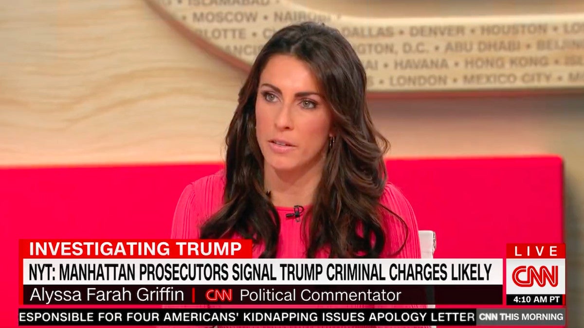 Alyssa Farah Griffin Says Trump Criminal Charges Might Help 2024 Campaign