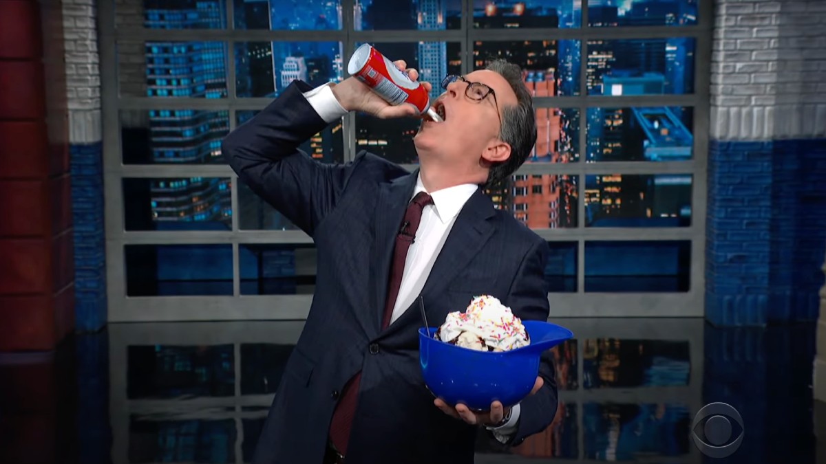 Colbert Celebrates Trump Indictment 'We're Finally Saying Merry