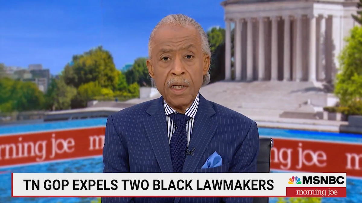 Al Sharpton Slams Tennessee House GOP's Expulsion Of 2 Democrats