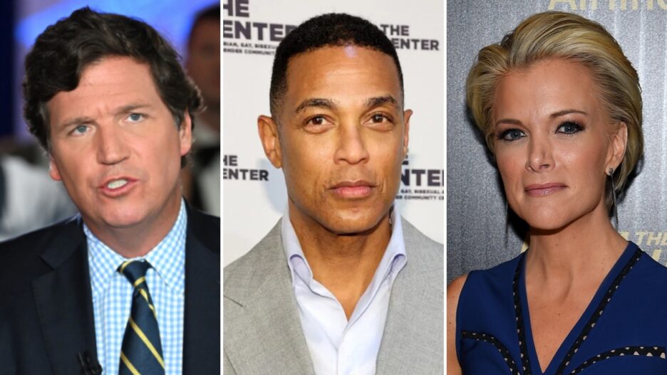 Fired News Anchors From Tucker Carlson To Don Lemon   Tucker Carlson Don Lemon Megyn Kelly Split 1 936x527 