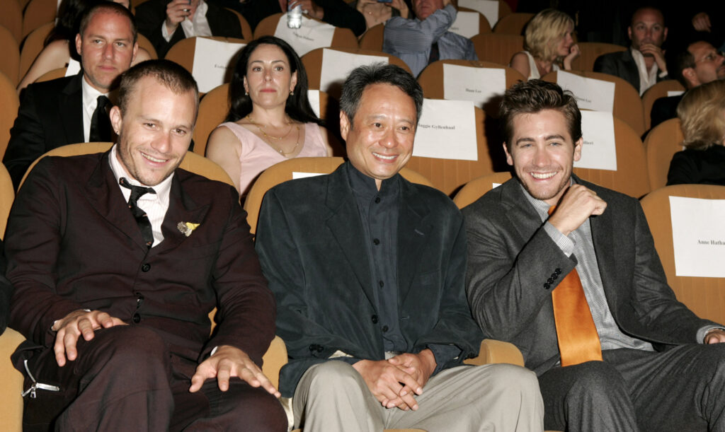 Heath Ledger, Ang Lee and Jake Gyllenhaal, Venice Film Festival