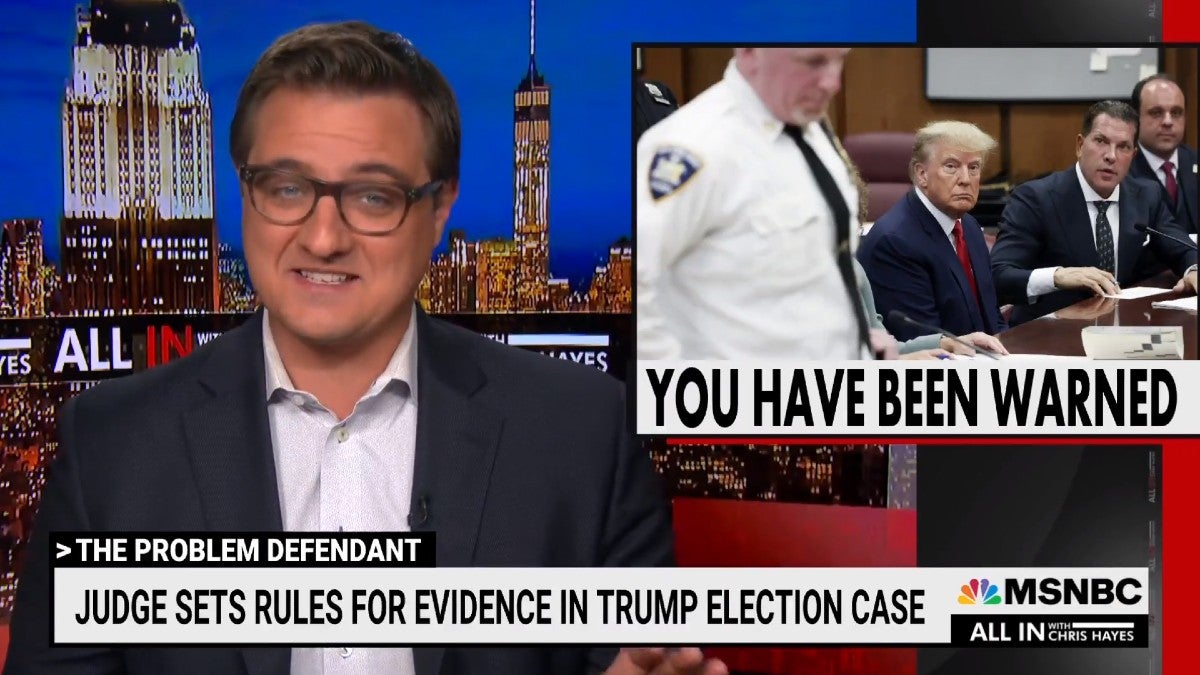 Chris Hayes: It's 'Obviously' Better for Everyone to Hold Trump's Trial ...