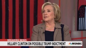 Hillary Clinton speaks to Rachel Maddow about Trump Indictment