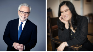 Wolf Blitzer and Barbara Kopple