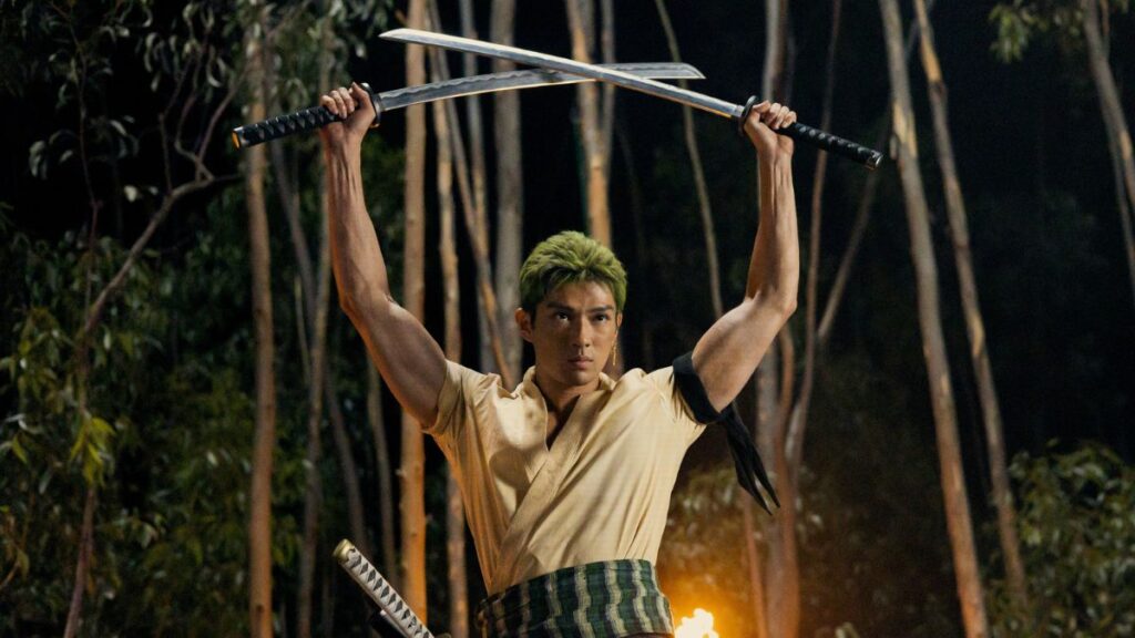 Mackenyu
as Roronoa Zoro n Season One of "One Piece" (Photo credit: Netflix)