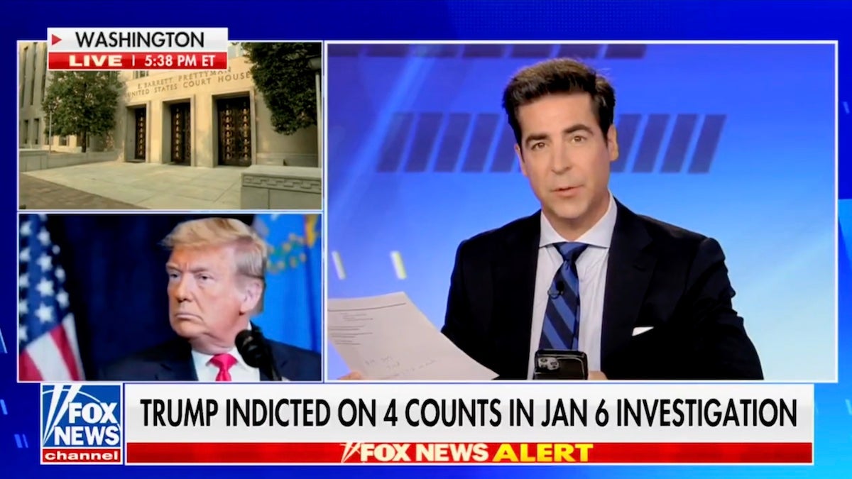 Jesse Watters: Fox News Should 'Find Fraud' If Trump Goes To Trial For Jan. 6