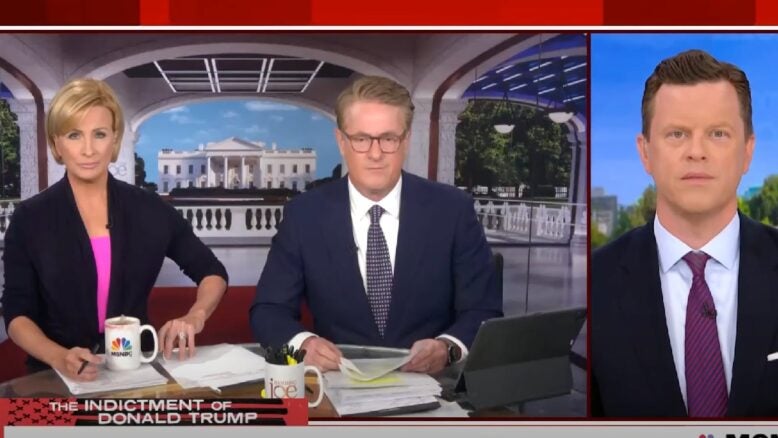 Morning Joe: Scarborough Shuts Down On-Air Graphic of Trump