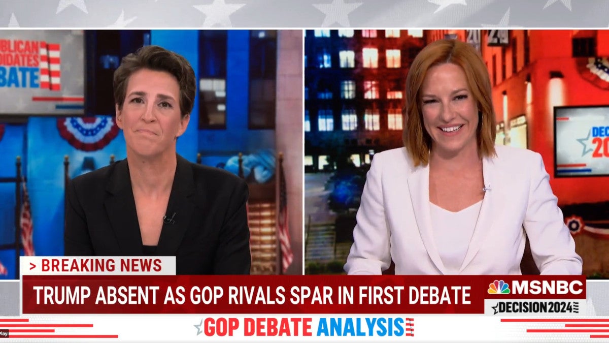 Maddow Fingers DeSantis as 'Worst' Performer in GOP Debate