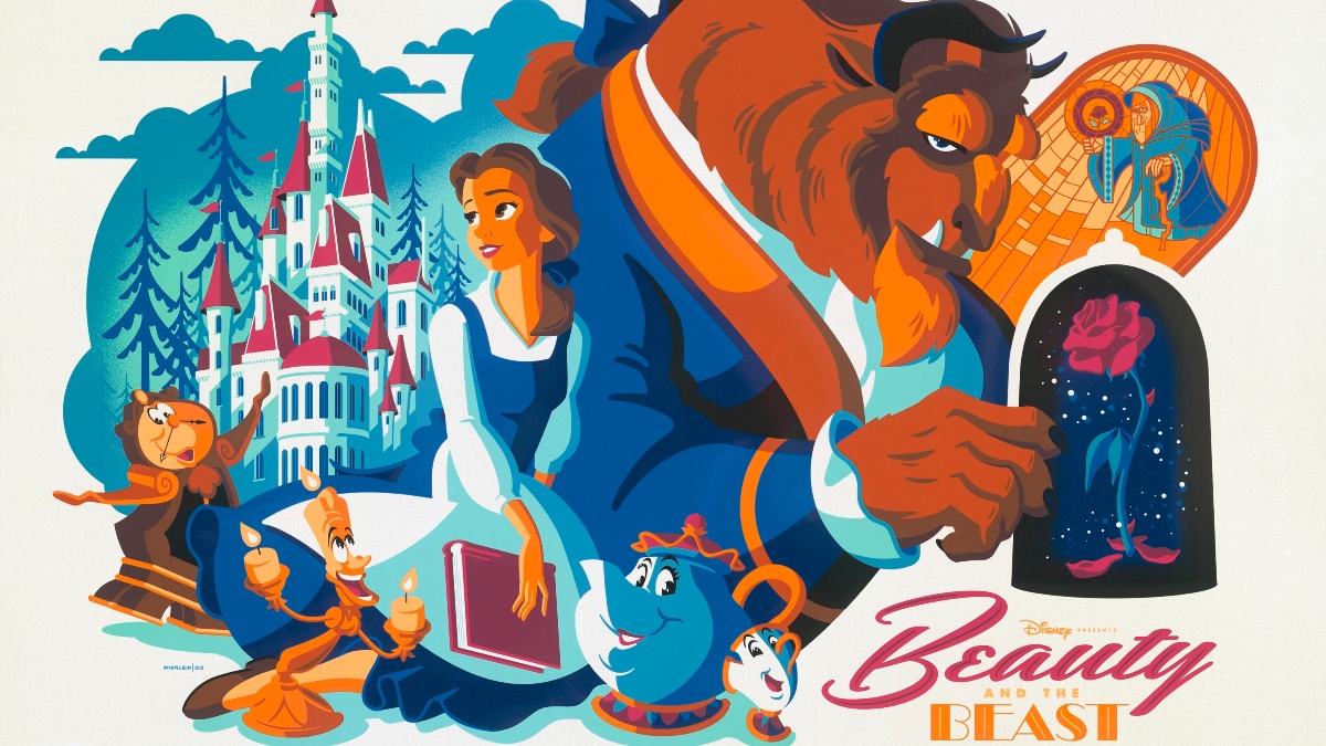 Artist Tom Whalen Unleashes an Enchanted New 'Beauty and the Beast' Print (Exclusive)