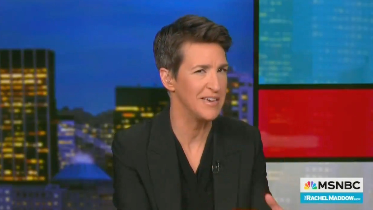 Rachel Maddow: Mike Johnson 'Praising' Biden Plan Against Putin Nuclear Threat Gives Her 'Tiniest of Teeny' Shred of Hope | Video