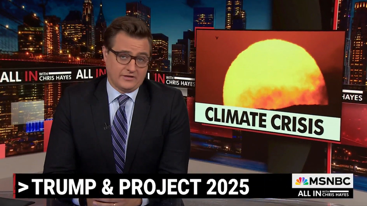 Chris Hayes explains how Trump’s Project 2025 is making climate change worse