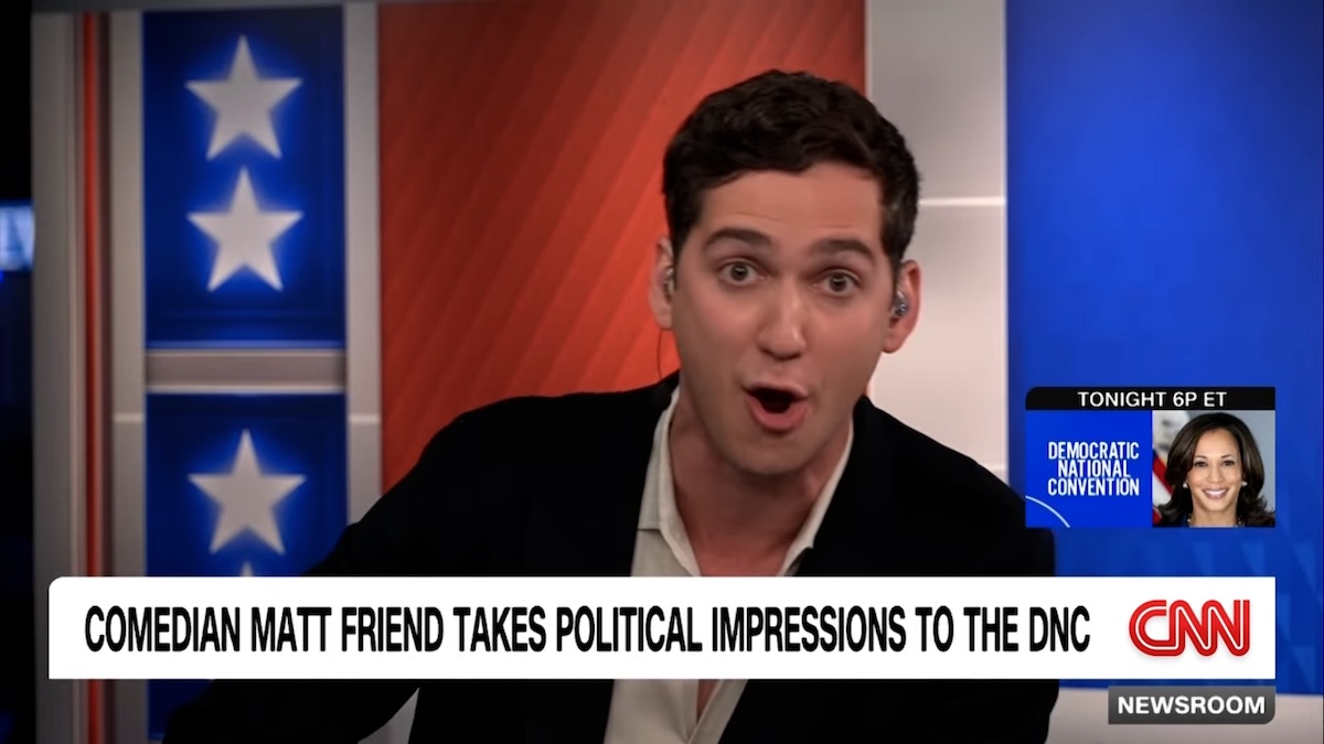 Matt Friend presents his Tim Walz imitation on CNN