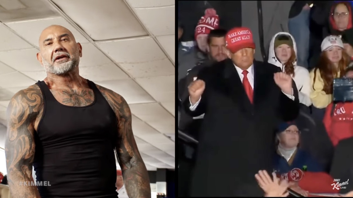 Dave Bautista Mocks Donald Trump’s Masculinity, Calls Him a ‘Weak, Tubby Toddler’ | Video