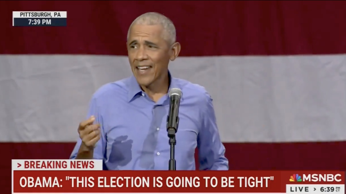 Obama Roasts Trump for Everything From Selling Bibles to Needing a Diaper at Pittsburgh Rally | Video