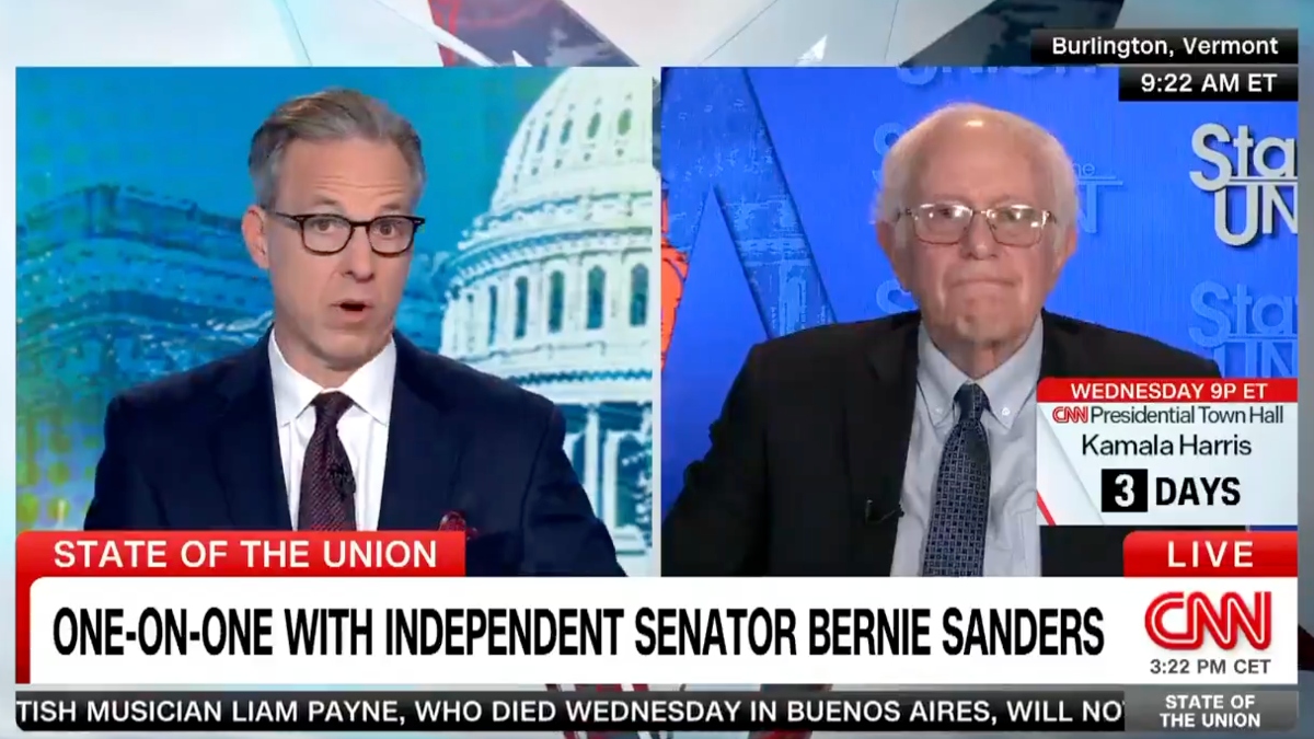 Bernie Sanders Questions Jake Tapper…