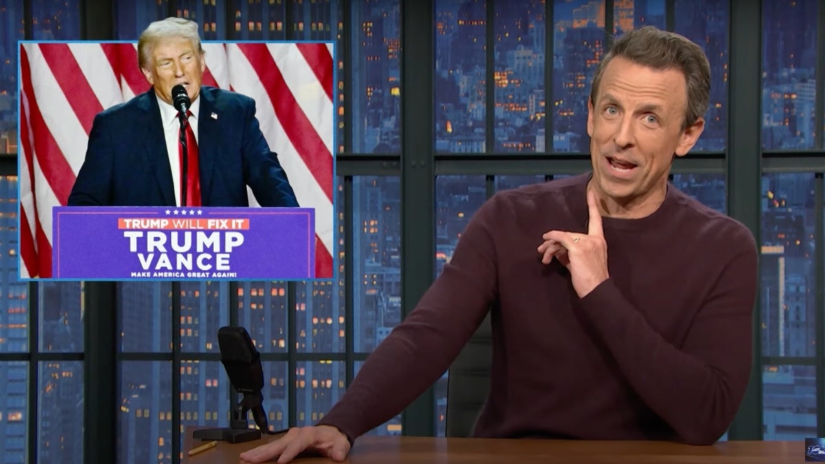 Seth Meyers Jokes He Can No Longer Cry After Trump’s Reelection: ‘Drier Than a Joe Biden Story’ | Video