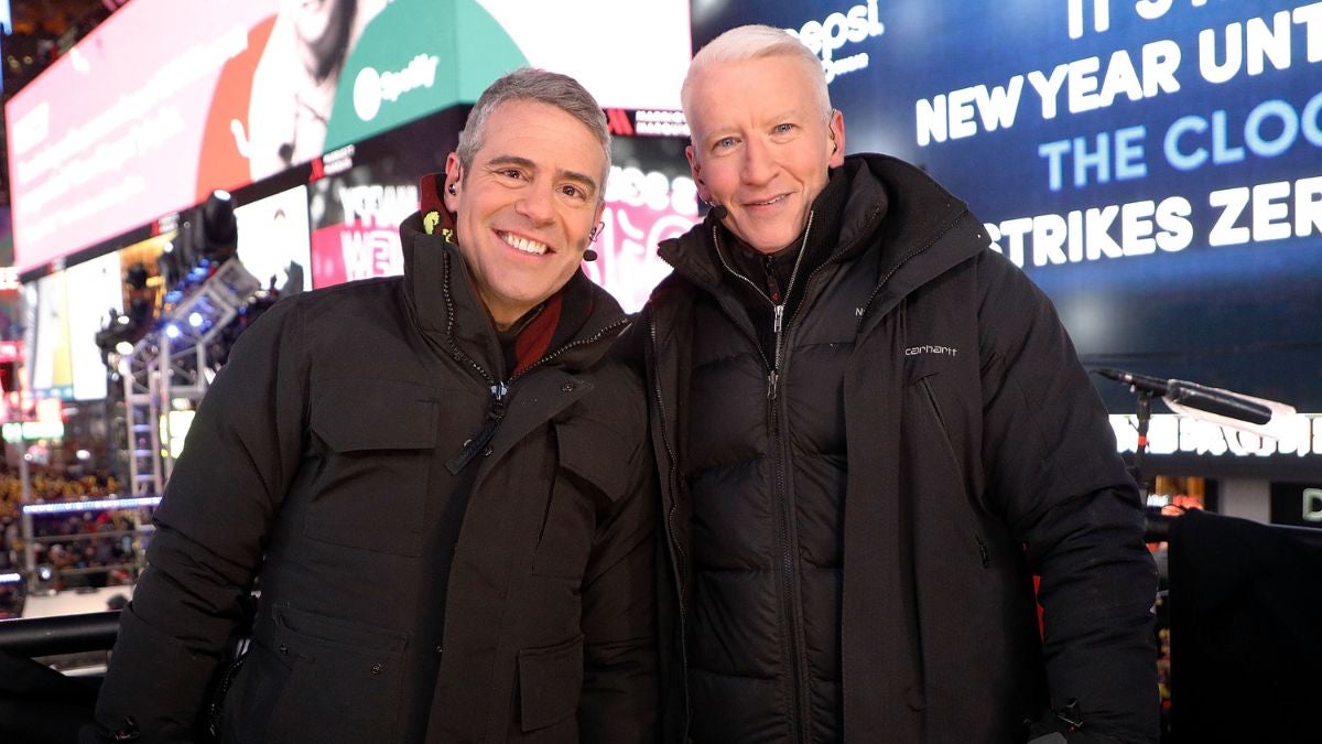 Anderson Cooper and Andy Cohen New Year's Eve Celebration