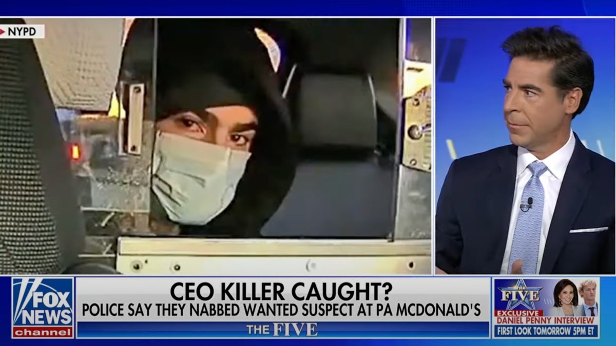 Jeanine Pirro Shushes Jesse Watters for Saying CEO Shooting Suspect’s Murder in Prison Would Be ‘Justice’| Video