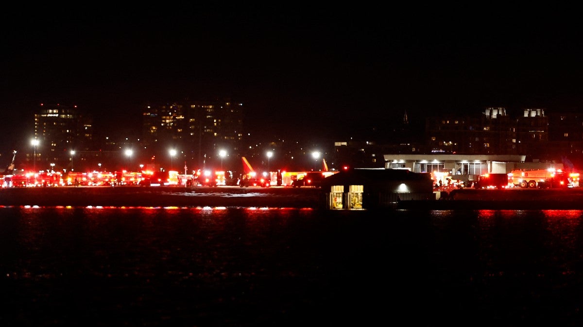 Military Helicopter and Passenger Jet Collide Over Potomac River Near Reagan Airport, Casualties Unknown