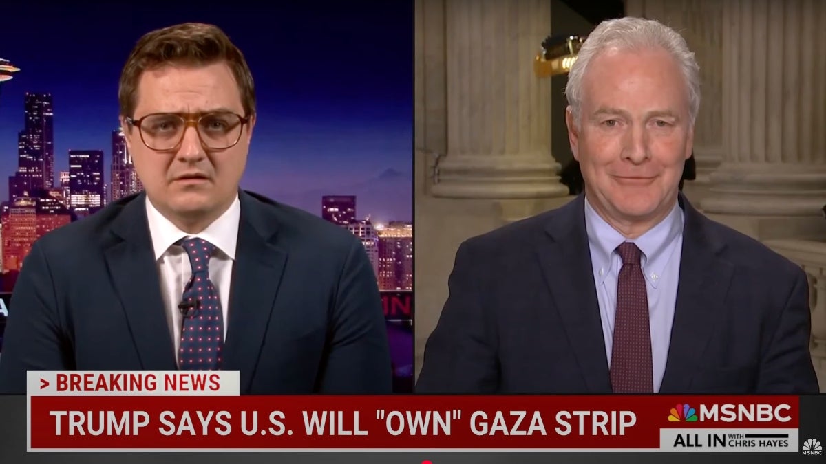 Sen. Chris Van Hollen Tells Chris Hayes Trump’s Gaza Plan Is ‘Ethnic Cleansing by Another Name’ | Video