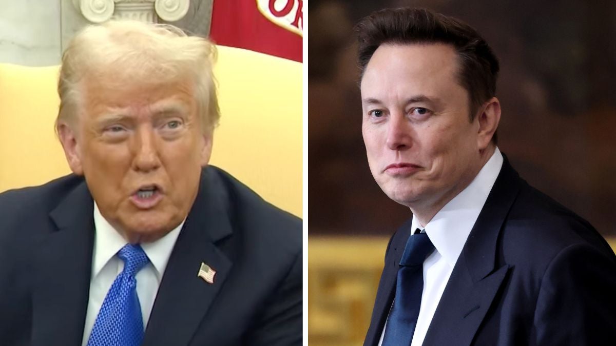 Trump Reacts to Time Magazine Cover of Elon Musk Behind His White House Desk | Video