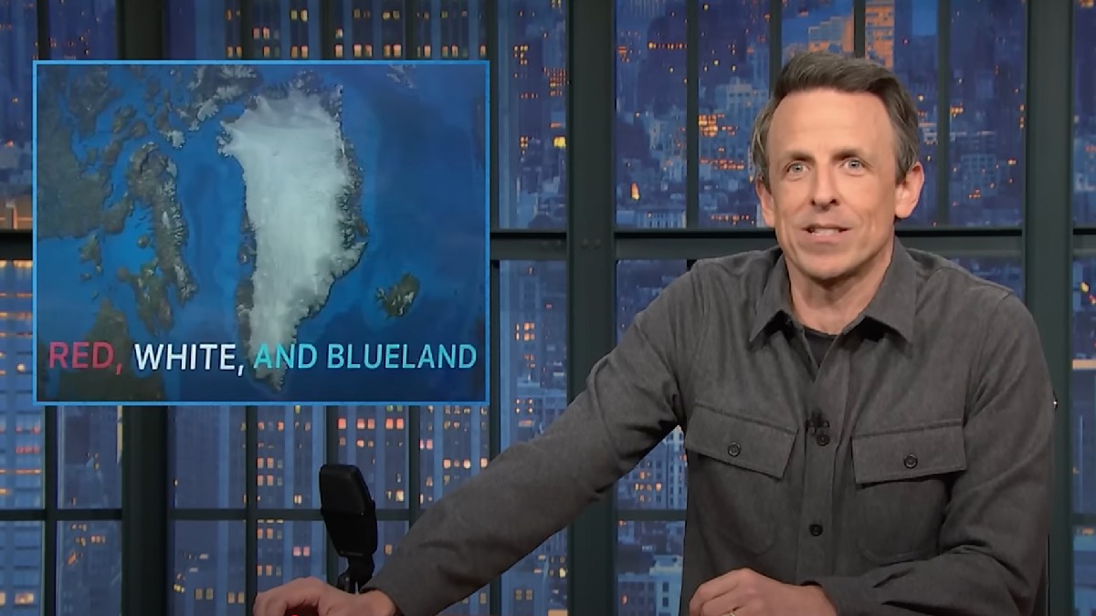 Seth Meyers Roasts GOP Bill to Rename Greenland to ‘Red, White and Blueland’ | Video