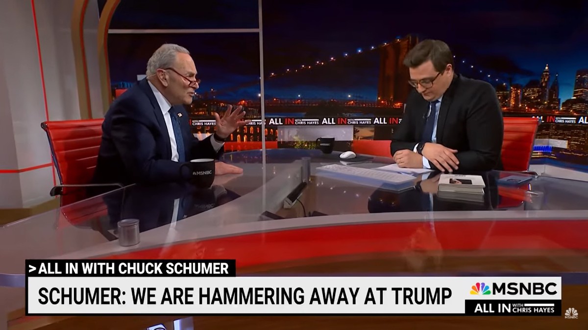 Chris Hayes Visibly Exasperated by Chuck…