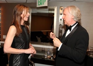 Kathryn Bigelow and James Cameron