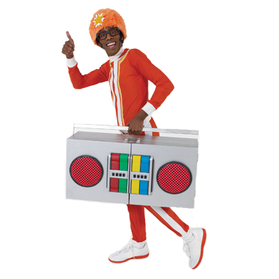 Yo Gabba Gabba DJ Lance Singing Musical Boombox Storage Rare